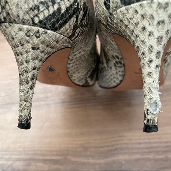 Schutz Snakeskin Booties - Picture 6 of 8